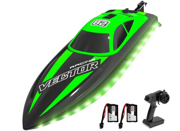 20mph RC Boat with LED Lights for Pools and Lakes - Fast and Fun! - Image 14