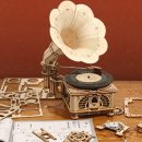 Crank Classic Gramophone Kit | Kidstoylover - DIY Wooden Assembly Toy