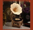 Crank Classic Gramophone Kit | Kidstoylover - DIY Wooden Assembly Toy