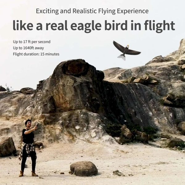 Go Go Bird Eagle: Upgraded RC Flying Eagle with Smart Bionic Flapping Wings - Image 3
