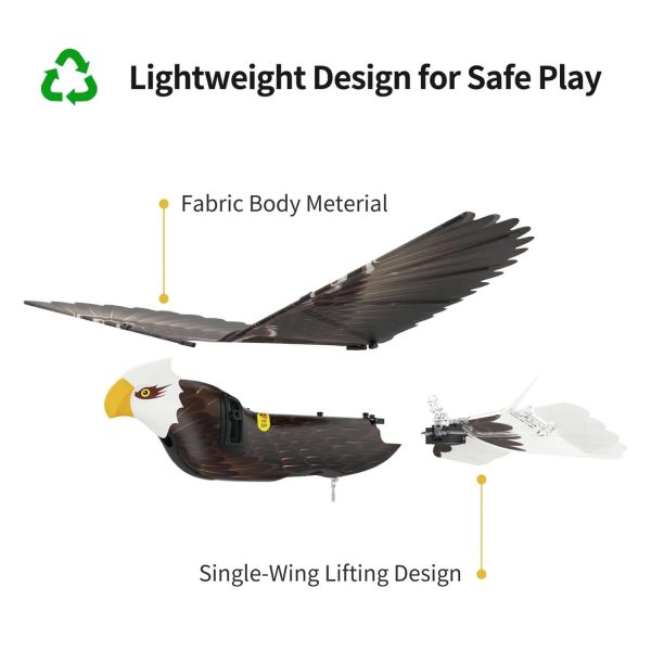 Go Go Bird Eagle: Upgraded RC Flying Eagle with Smart Bionic Flapping Wings - Image 4