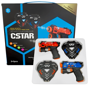 Kids' Laser Strike Set: Infrared Battle Toy Guns for Indoor/Outdoor Fun