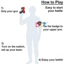 Kids' Laser Strike Set: Infrared Battle Toy Guns for Indoor/Outdoor Fun