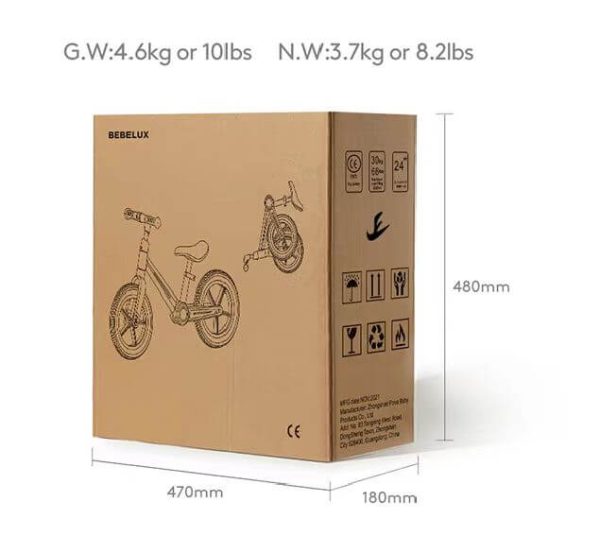 Kidstoylover Foldable Balance Bike for Kids: Durable, Lightweight, and Colorful - Image 3