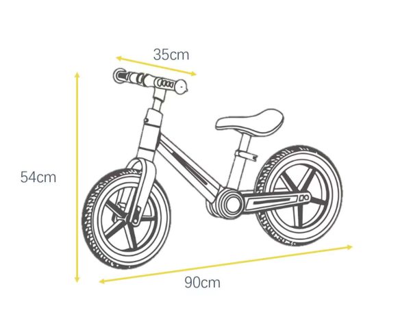 Kidstoylover Foldable Balance Bike for Kids: Durable, Lightweight, and Colorful - Image 5