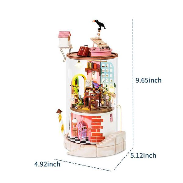Kidstoylover Robotime DS003 Secluded Neighbour Dollhouse Kit - Image 6