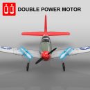 Mustang P51D 2CH Beginner RC Airplane with Gyro Stabilizer for Kids
