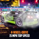 Racent 1/14 Scale High-Speed RC Drift Car with LED Lights