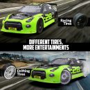 Racent 1/14 Scale High-Speed RC Drift Car with LED Lights