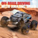 Racent Crossy 1/16 Scale 4x4 RC Monster Truck - 30mph Fast, High Speed, Off Road