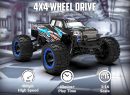 Racent Crossy 1/16 Scale 4x4 RC Monster Truck - 30mph Fast, High Speed, Off Road