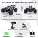 RACENT SandStorm 1/16 High-Speed RC Truck, 40km/h Fast Off-Road Car