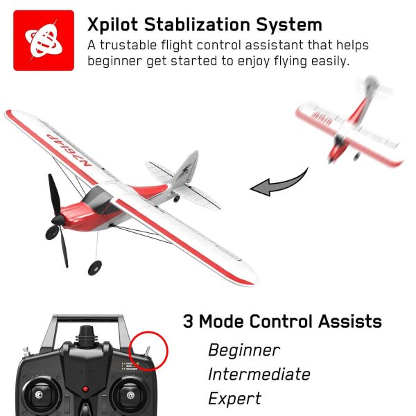Sport Cub 500 4CH Trainer Airplane with Gyro Stabilizer, Easy to Fly - Image 6