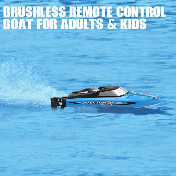 VectorS 30MPH Brushless RC Boat: Self-Righting, Fast Racing for Lakes - Image 5