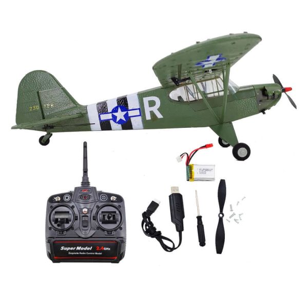 1/16 Scale J3 WWII RC Airplane - 4-Channel, 6-Axis Stabilization, 3D Wing - Image 4