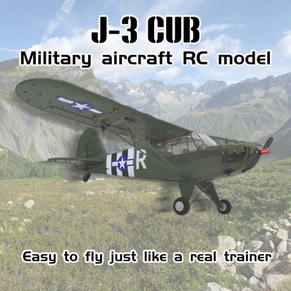 1/16 Scale J3 WWII RC Airplane - 4-Channel, 6-Axis Stabilization, 3D Wing - Image 7