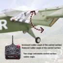 1/16 Scale J3 WWII RC Airplane - 4-Channel, 6-Axis Stabilization, 3D Wing
