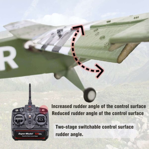 1/16 Scale J3 WWII RC Airplane - 4-Channel, 6-Axis Stabilization, 3D Wing - Image 8