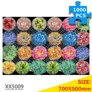 1000-Pc Succulent Plant Puzzle | KidsToyLover