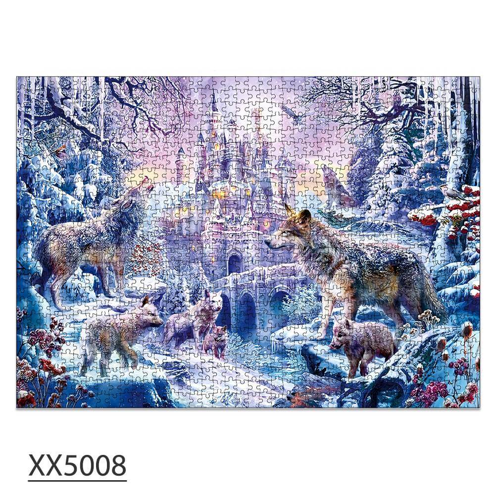 1000-Pc Wolf Castle Jigsaw Puzzle | KidsToyLover - Image 2