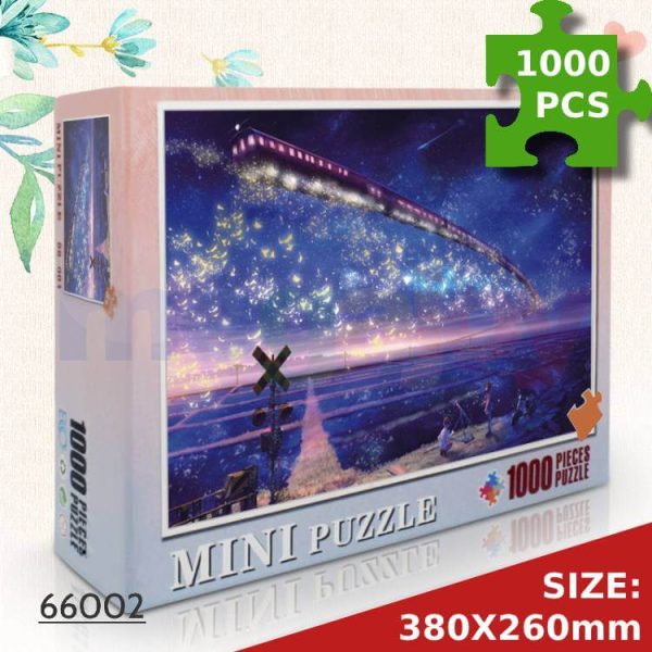 1000-Piece 'Train Under the Stars' Jigsaw Puzzle - Perfect for Family Fun | KidsToyLover - Image 2