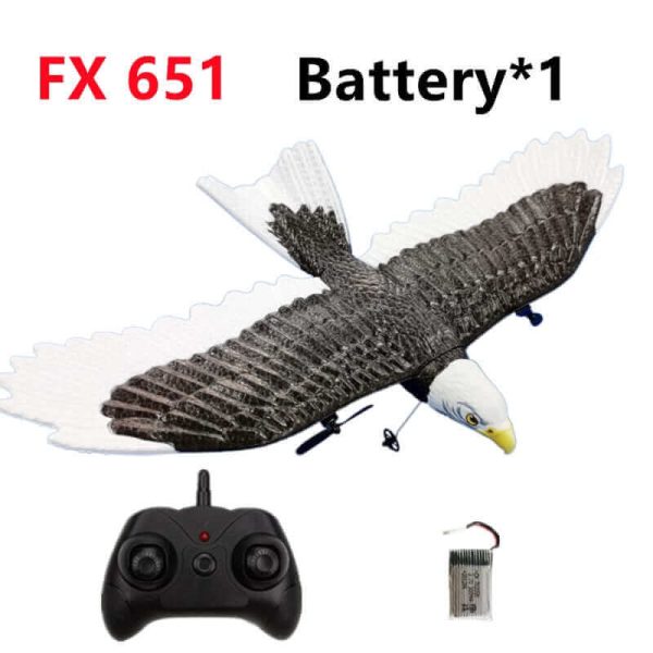405mm Wingspan Eagle RC Aircraft - 2.4G Remote Control Foam Glider for Kids - Image 2