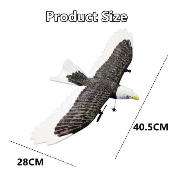 405mm Wingspan Eagle RC Aircraft - 2.4G Remote Control Foam Glider for Kids - Image 4