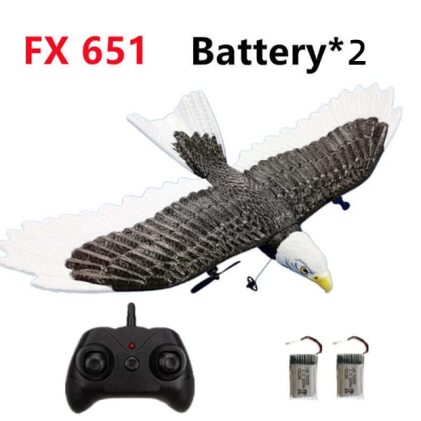 405mm Wingspan Eagle RC Aircraft - 2.4G Remote Control Foam Glider for Kids - Image 8