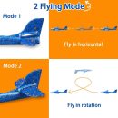 50CM Foam Glider Airplane Toy with LED Lights - Hand Throw Outdoor Fun for Kids