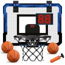 Fun and Active Playtime for Kids with our Foldable Wall-Mounted Basketball Hoop and Ball Set