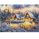 Kidstoylover: 1000-Piece Snow House Lighting Jigsaw Puzzle