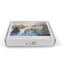 Kidstoylover: 1000-Piece Sunset Snow House Puzzle
