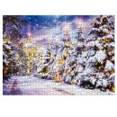 Kidstoylover: Castle Snow Tree 1000-Piece Jigsaw Puzzle