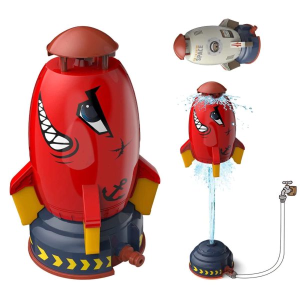Outdoor Rocket Launcher Toy - Water-Powered Sprinkler for Garden Fun & Interactive Play - Kids' Lawn Water Spray Rocket