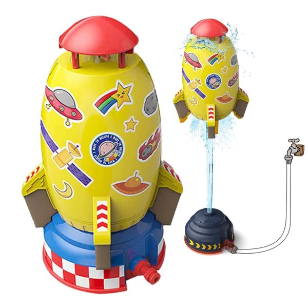 Outdoor Rocket Launcher Toy - Water-Powered Sprinkler for Garden Fun & Interactive Play - Kids' Lawn Water Spray Rocket - Image 2