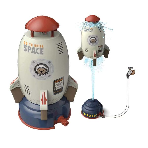 Outdoor Rocket Launcher Toy - Water-Powered Sprinkler for Garden Fun & Interactive Play - Kids' Lawn Water Spray Rocket - Image 3