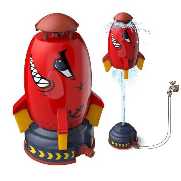 Outdoor Rocket Launcher Toy - Water-Powered Sprinkler for Garden Fun & Interactive Play - Kids' Lawn Water Spray Rocket - Image 4