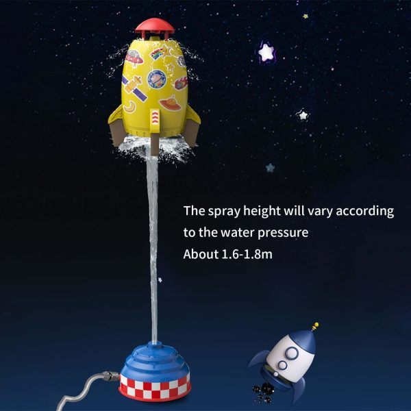 Outdoor Rocket Launcher Toy - Water-Powered Sprinkler for Garden Fun & Interactive Play - Kids' Lawn Water Spray Rocket - Image 9