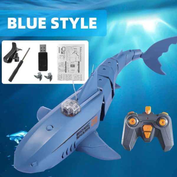 RC Submarines with Underwater Cameras - Remote Control Shark Animal Robot on Radio Controlled Boats Toys for Children - Image 3