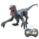 RC Velociraptor Dinosaur Toy with LED Lights & Roaring Sounds - Jurassic Fun