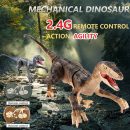 RC Velociraptor Dinosaur Toy with LED Lights & Roaring Sounds - Jurassic Fun