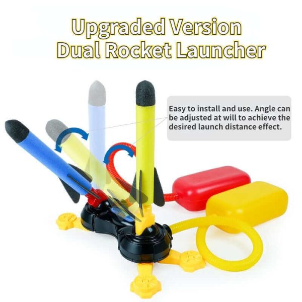 Safe & Durable Kid Air Rocket Launcher - Fun Outdoor Jump Toy for Kids & Adults - Image 4