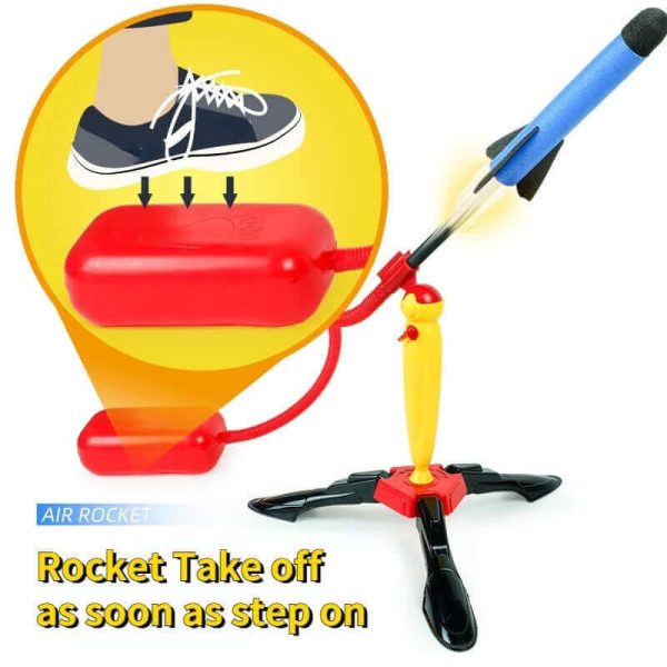 Safe & Durable Kid Air Rocket Launcher - Fun Outdoor Jump Toy for Kids & Adults - Image 5