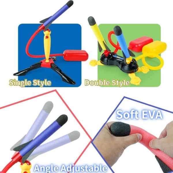 Safe & Durable Kid Air Rocket Launcher - Fun Outdoor Jump Toy for Kids & Adults - Image 7