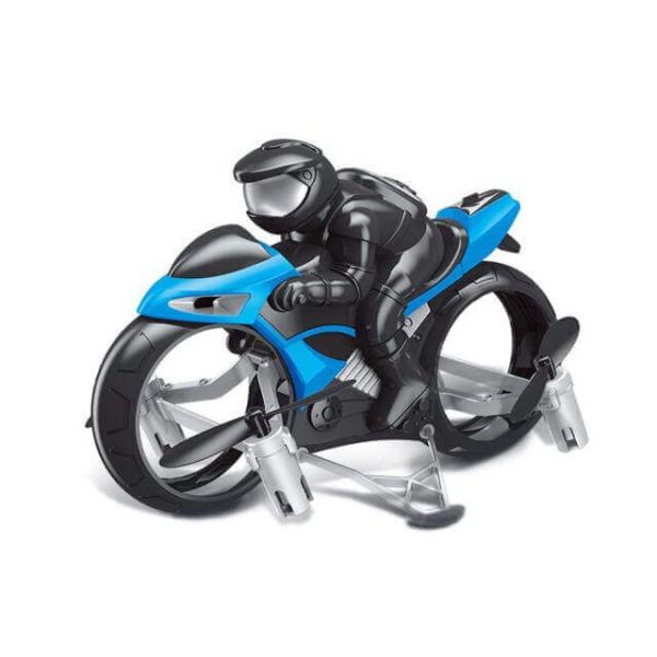 2.4GHz RC Motorcycle 2 In 1 Land Air Flying Motos Drone Toys With 360 Degree Rotation Drift Electric Motorcycle For Children - Image 4