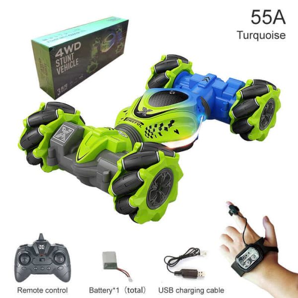 2024 New 4WD RC Stunt Car - Watch Gesture Control, 360° Rotation - Kids Toy Gift - Image 2