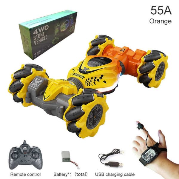 2024 New 4WD RC Stunt Car - Watch Gesture Control, 360° Rotation - Kids Toy Gift - Image 4