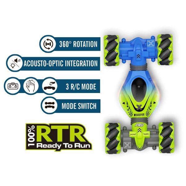 2024 New 4WD RC Stunt Car - Watch Gesture Control, 360° Rotation - Kids Toy Gift - Image 10