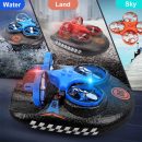 3-in-1 Amphibious RC Hovercraft, Speed Boat & Stunt Car - Waterproof, Durable Toy