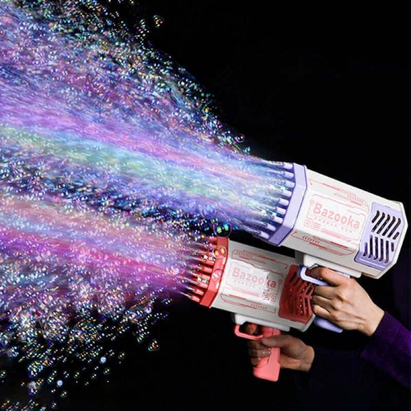 69-Hole Bubble Gun Rocket - Automatic Blower with Lights for Kids | Perfect Gift - Image 7